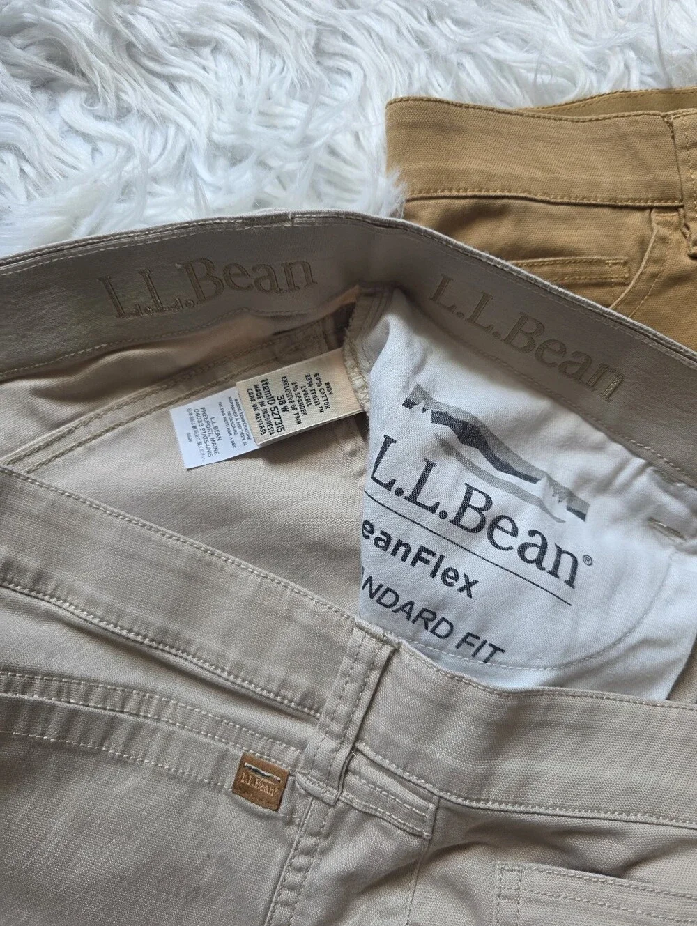 L.L. Bean Shorts in Beige and Camel